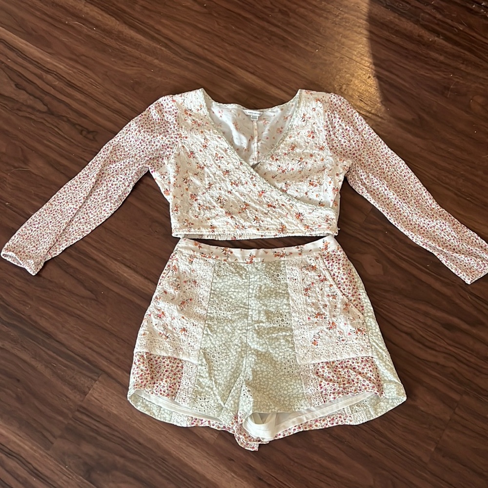 Two piece floral set